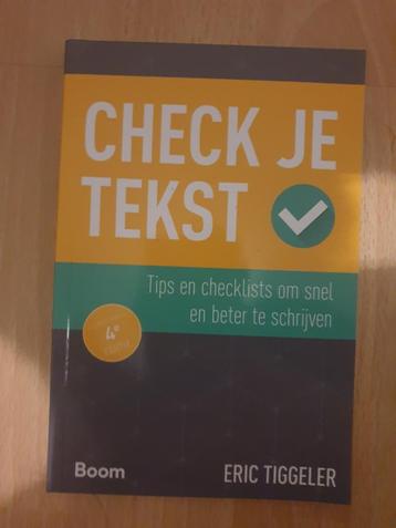 Check je tekst - Eric Tiggelar beschikbaar voor biedingen
