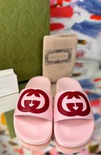 Gucci GG cotton candy leder slippers maat 33 NIEUW, Gucci, Overige typen, Customercare@gucci.com, Gucci