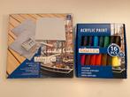 Schilders set, Hobby en Vrije tijd, Schilderen, Ophalen of Verzenden, Zo goed als nieuw, Doek