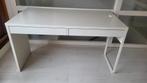 Micke Ikea bureau wit met 2 lades 142x50 of 80 cm, Huis en Inrichting, Bureaus, Ophalen, Zo goed als nieuw