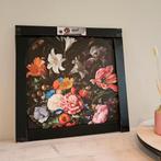 Wandcirkel stilleven bloemen in vaas 55, Minder dan 50 cm, Nieuw, Ophalen of Verzenden, Schilderij
