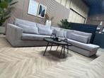 ZGAN XL Ribstof Hoekbank - Licht Grijs - 315 x 250, Ophalen, Tweedehands, Tweedehands, Zo goed als nieuw