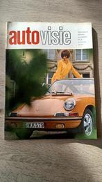 vintage autoblad autovisie met Porsche cover 1967 retro, Gelezen, Porsche, Ophalen of Verzenden