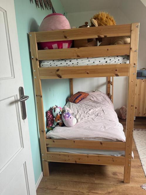 Houten Stapelbed - Gebruikt, Goede Staat, Kinderen en Baby's, Kinderkamer | Stapelbedden en Hoogslapers, Gebruikt, Stapelbed, Ophalen