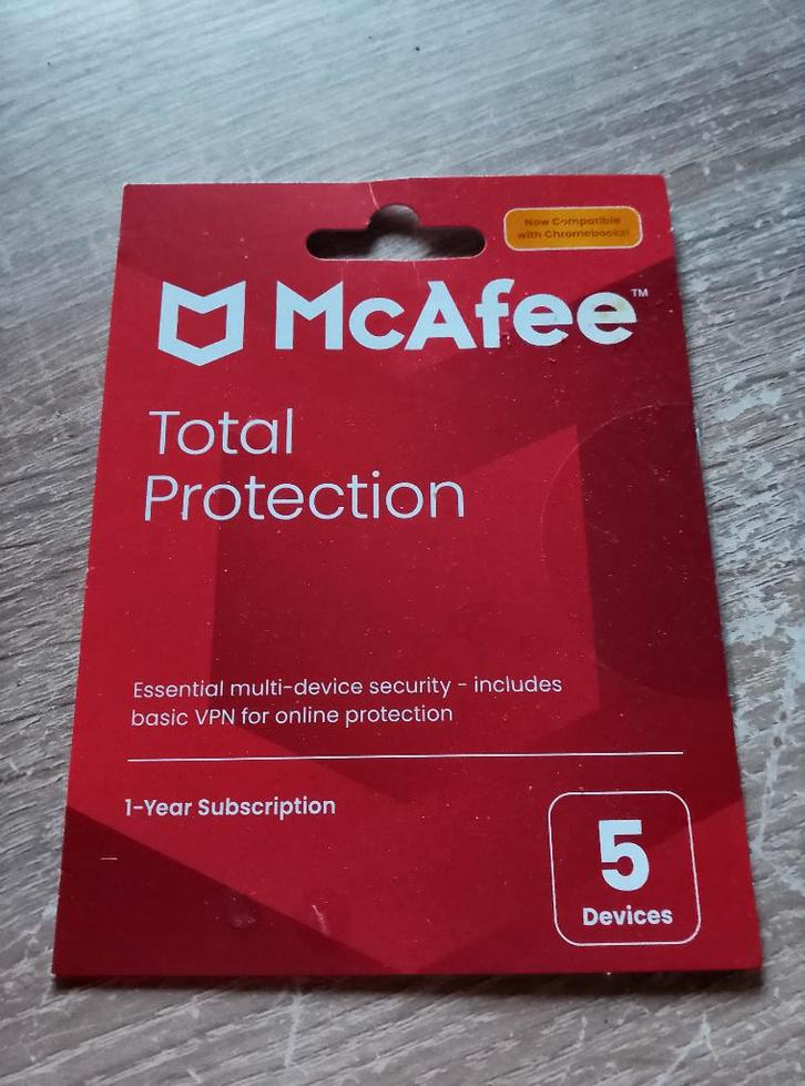 McAfee Total Protection 2025/2026, Computers en Software, Antivirus- en Beveiligingssoftware, Nieuw, Windows, Linux, Android, iOS
