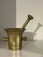 Antieke Messing Vijzel met Stamper Keukenbenodigdheden Decor, Antiek en Kunst, Ophalen