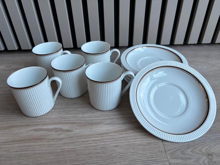 Arzberg Duitsland koffiekopjes met schotels – jaren 50-70, Huis en Inrichting, Keuken | Servies, Kop(pen) en/of Schotel(s), Porselein