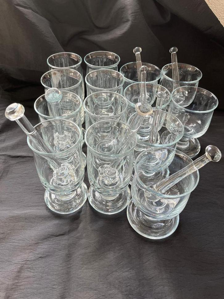 Holmegaard glazen uit de serie globetrotter, Verzamelen, Glas en Borrelglaasjes, Zo goed als nieuw, Overige typen, Ophalen