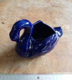 plantenpotje zwaan donker blauw   keramiek  + - 15 cm, Verzamelen, Ophalen of Verzenden, Zo goed als nieuw, Dier