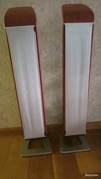 Infinity Three V Speakers - Kersenhout Design, Gebruikt, 120 watt of meer, Front, Rear of Stereo speakers, Ophalen