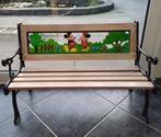 Kinder bankje van gietijzer, Tuin en Terras, Tuinbanken, Ophalen, Zo goed als nieuw, Hout