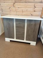 Commode wit/grijs, Ophalen, 50 tot 70 cm, 105 cm of meer, 100 cm of meer