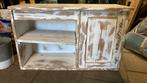 Leuk white wash kastje, Ophalen, Grenenhout, 50 tot 100 cm, Met deur(en)