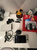 Nintendo switch oled wit, Switch OLED, Ophalen of Verzenden, Zo goed als nieuw, Met 1 controller
