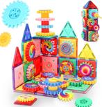 JUST23 Magnetic Tiles KBJC90 - Magnetisch Speelgoed 90 Stuks, Verzenden, Nieuw, Ontdekken