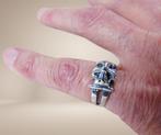 GOTHIC handgemaakt zilveren IJZEREN KRUIS ring M16,5!, Sieraden, Tassen en Uiterlijk, Ringen, Verzenden, X, Dame, Zilver