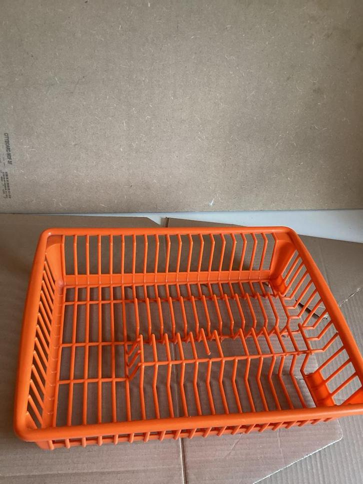 Oranje Afdruiprek - Retro Vibe!, Huis en Inrichting, Keuken | Keukenbenodigdheden, Gebruikt, Ophalen of Verzenden