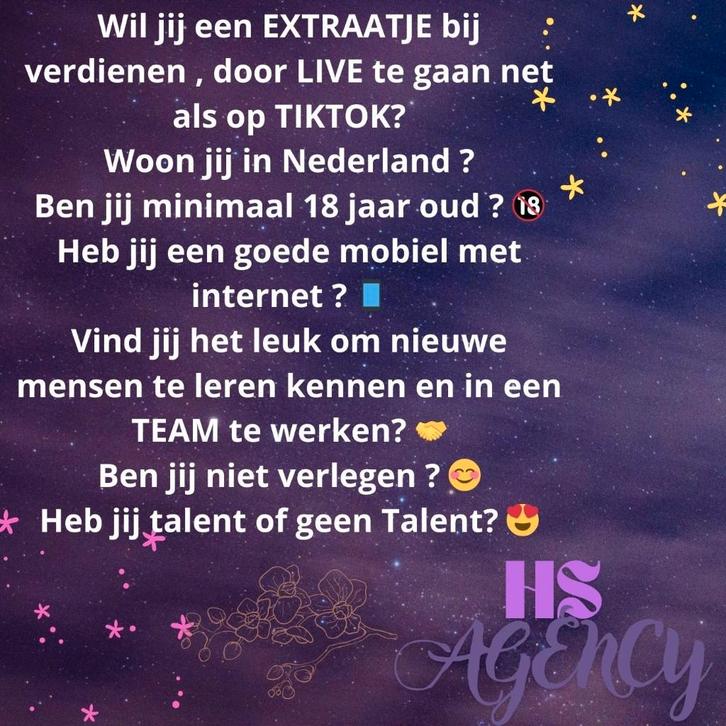 18plus broadcasters gezocht voor een extraatje bijverdienen, Hobby en Vrije tijd, Overige Hobby en Vrije tijd, Nieuw, Ophalen of Verzenden