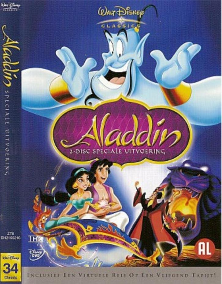 Walt Disney Classics - Aladdin, Cd's en Dvd's, Dvd's | Tekenfilms en Animatie, Zo goed als nieuw, Amerikaans, Tekenfilm, Alle leeftijden