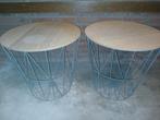 Draadmand Bijzettafel Set, Ophalen, Minder dan 45 cm, Minder dan 55 cm, Metaal of Aluminium
