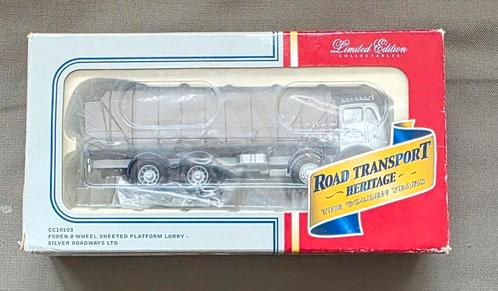 Corgi CC10103 Foden 8 Wheel Sheeted Platform Lorry,, Hobby en Vrije tijd, Modelauto's | 1:50, Zo goed als nieuw, Bus of Vrachtwagen