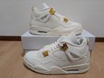 Women's Nike Air Jordan 4 Metallic Gold maat 44.5 / 10.5, Nike Air Jordan, Wit, Nieuw, Ophalen of Verzenden