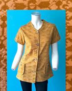 Vintage jaren 70 tuniek mosterdgeel maat 36, Verzenden, Geel, Vintage, Maat 36 (S)