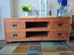 Tv meubel teak massief, Huis en Inrichting, Kasten | Televisiemeubels, Ophalen, 100 tot 150 cm, Teakhout, Minder dan 100 cm