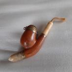 Antieke tabakspijp Czechoslovakia met dekseltje Bruyere, Ophalen, Gebruikt, (Water)pijp