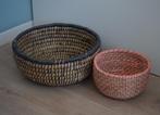 Zeegras manden 1x Ø 40cm en 1 x 25cm, Huis en Inrichting, Woonaccessoires | Schalen en Manden, Overige materialen, Mand, Rond