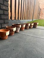 Diverse terracotta bloempotten - set of los, Tuin en Terras, Bloempotten, Ophalen, Gebruikt, Rond, Binnen