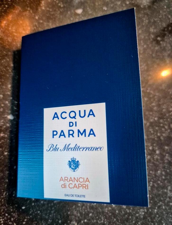 ACQUA DI PARMA Arancia di Capri sample proefje parfum tester, Sieraden, Tassen en Uiterlijk, Uiterlijk | Parfum, Nieuw, Ophalen of Verzenden
