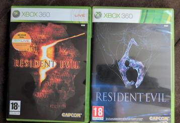 Resident Evil 5 & 6 Xbox 360 - Nieuwstaat! beschikbaar voor biedingen