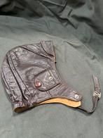 Vintage Lederen Pilotenmuts, Ophalen, Gedragen, One size fits all, Hoed