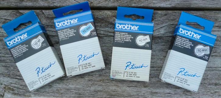 Brother P-Touch labelprinter cartridges 4x (14), Computers en Software, Printerbenodigdheden, Nieuw, Printertape, Ophalen of Verzenden