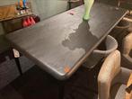 Tafel jiska 250x100 zwart mangohout hoge korting, Ophalen, 100 tot 150 cm, Vijf personen of meer, Overige vormen