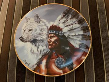 Wandbord: Spirit of the White Wolf, Franklin Mint beschikbaar voor biedingen