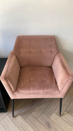 Loods 5 gebruikte stoelen oud roze velours, Huis en Inrichting, Fauteuils, Ophalen of Verzenden, Zo goed als nieuw