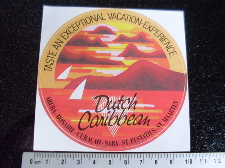 sticker dutch caribbean aruba bonaire curacao saba, Verzamelen, Stickers, Zo goed als nieuw, Overige typen, Verzenden