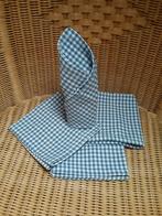 6 katoenen IKEA servetten, 33x33 cm, Ophalen of Verzenden, Zo goed als nieuw, Blauw, Overige typen