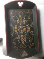 Mooi Hindeloopen dienblad met opstaande rand, Ophalen of Verzenden, Gebruikt, Rechthoekig, Hout