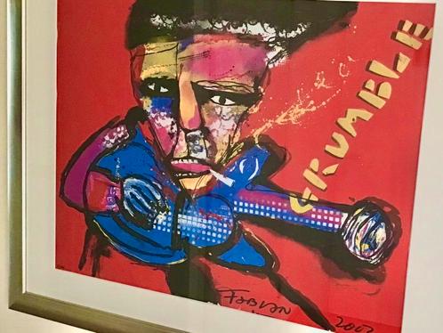 Fabian …zeefdruk…GRUMBLE…een EYE CATHER, Antiek en Kunst, Kunst | Litho's en Zeefdrukken, Ophalen