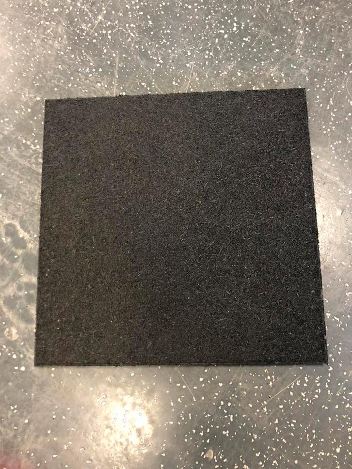 Rubberen tegels vloer tegel mat 50 x 50 x 2,5 cm, Sport en Fitness, Fitnessmaterialen, Gebruikt, Overige typen, Ophalen of Verzenden