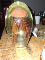 Glazen decoratie object met kwal, Overige kleuren, Ophalen of Verzenden, Minder dan 50 cm, Glas