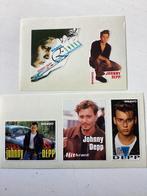 5 stickertjes Johnny Depp, Verzamelen, Nieuw, Foto of Kaart, Film, Verzenden