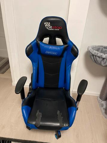 Gaming Bureaustoel - Pitstop - Blauw beschikbaar voor biedingen