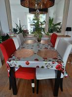 4x stoelhuzen, Huis en Inrichting, Stoelen, Ophalen, Wit