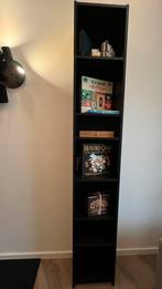 BILLY Boekenkast zwart eiken + bovendeel, Ophalen, Minder dan 50 cm, 200 cm of meer, Zo goed als nieuw