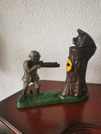 Mechanische Gietijzeren spaarpot, Verzamelen, Ophalen of Verzenden, Steen, Aardewerk of Keramiek, Dier