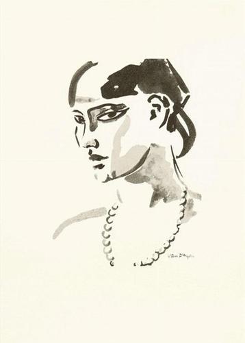 Kees van Dongen - Jeune fille brune (Litho) beschikbaar voor biedingen